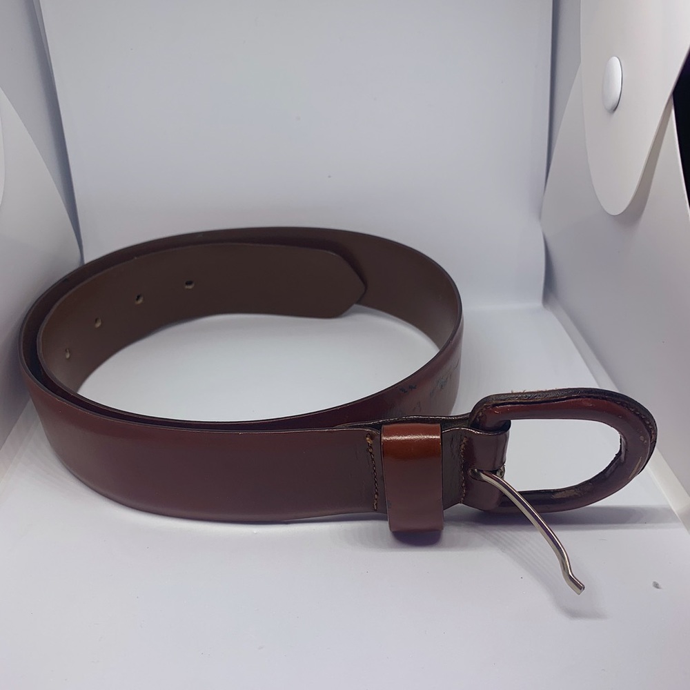 Authentic Giorgio Armani Brown Leather Belt